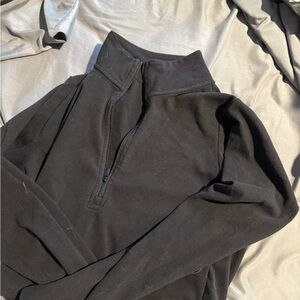 Sunday Best Black Zip-Up Top